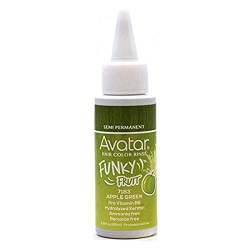 Avatar Funky Fruit Semi-Permanent Hair Color, 7183, Apply Green, 2.8oz