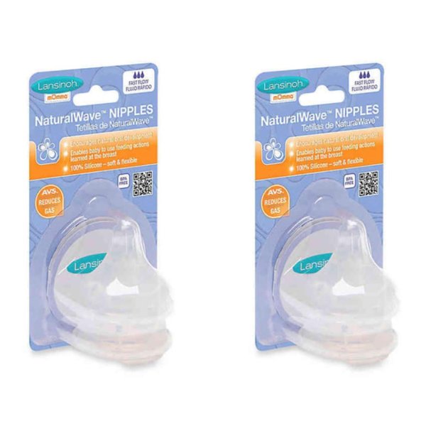 Lansinoh Fast Flow Nipples Pack of 2 (Total 4 units)