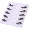 Half Lashes Lashes Natural Look Wispy 3/4 False Eyelashes Fluffy Clear Band False Cat Eye Lashes that Look Like Extensions Soft Handmade Reusable Lashes Pack
