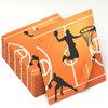 LMJUNZZ 120 Pcs Basketball Party Napkins Basketball Birthday Party Disposable Paper Napkins Sport Party Luncheon Napkins Supplies Decoration Set