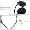 2 Pack Fashion Cute Red Black Bow Ribbon Headbands for Little Girls Halloween Christmas Birthday Princess