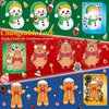Aowplc Christmas Stickers 64 Sheets Make Your Own Christmas Characters Stickers for Kids Christmas Party Favors Crafts Activities Supplies