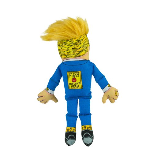 FUZZU Donald Trump Dog Toy | Political Parody Novelty Durable Pet Toy with Squeaker | Small | 12"