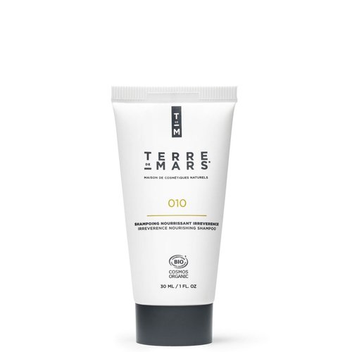 TERRE DE MARS Irreverence Nourishing Shampoo, Certified Organic, Moisturizing and Repairing Shampoo for Men and Women, Made in France, Vegan and Cruelty Free (1 FL Oz)