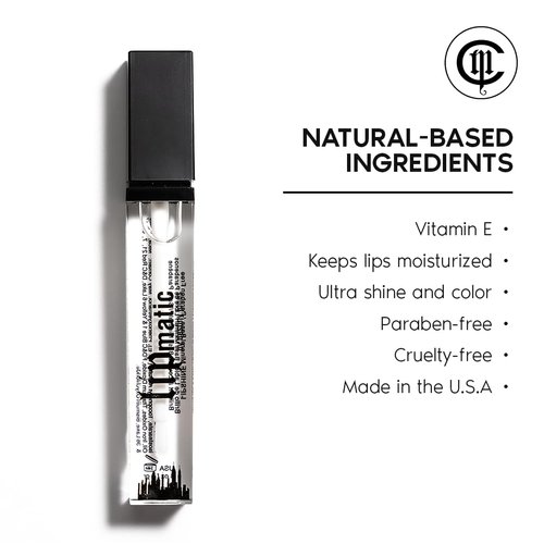 LipMatic Glaze LipShine- Moisturizing Vitamin E Lip Makeup for Women, Beeswax and Natural Organic Ingredients, Long-Lasting Lip Gloss, High-Definition Clear Shine Finish, Cruelty & Paraben Free