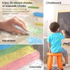 Arteza Kids Sidewalk Chalk, Set of 36, Easy-to-Hold Washable Chalk with Game Guide