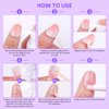 Makartt Nail Glue Remover for Press on Nails, 60ML Gentle Glue Remover for Solid Nail Glue Gel Non-Acetone Press on Nail Remover for Nail Tips, Nail Polish Remover with 5pcs Wooden Sticks