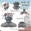 Gersoniel 10 Pcs Medieval Party Decorations Medieval Knights Decorations Knight Birthday Party Supplies Medieval Honeycomb Centerpiece Castle Table Centerpiece Medieval Table Topper for Baby Shower