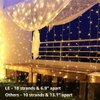 Lighting EVER Curtain Lights, 306 LED Curtain String Lights Plug in, 10×10 ft Hanging Fairy Lights for Bedroom Wall Window, Twinkle Lights for Backdrop, NOT Connectable (18 Strings, 6.9" apart)