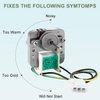 297250000 297309000 Refrigerator Evaporator Fan Motor Compatible with Cro-sley Frigid-aire Elec-trolux Ken-More Refrigerator Replaces 216914200 216934100 297309000 5304442624 7297250000 7216934100