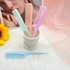 Small Cute Hair Comb,4 Pieces Mini Hair Comb Set For Women Girls Kids Fine Tooth Rat Tail Comb Portable Travel Shower Detangling Comb Hairdressing Comb Hair Comb Gift Styling Comb For Wet Dry (Blue)