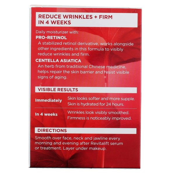 L'Oreal Revitalift Face & Neck Anti-Wrinkle & Firming Moisturizer Day Cream 1.70 oz (Pack of 5)
