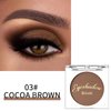 Erinde Single Brown Matte Eyeshadow Palette, Velvet Eye Shadow Compact Powder Natural Makeup, Long-Lasting Eye Makeup, Ultra-Blendable, Pigmented Color, Vegan Formula, 03# COCOA BROWN