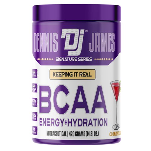 DENNIS JAMES Signature Series BCAA | Energy + Hydration Formula | Cosmopolitan Flavor | 420g (30 Servings) | Branched-Chain Amino Acids for Muscle Recovery & Endurance