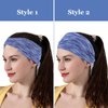 Wecoe 6 Pack Sweat Headbands Workout Headbands for Women Men Unisex Non Slip Wide Elastic Cloth Headbands Athletic Sports Running Headbands Sweat Wicking Bands Gym Headband Hair Accessories (Set 2)