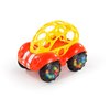 Bright Starts Oball Easy Grasp Rattle & Roll Buggie BPA-Free Push Car Infant Crawling Toy, 1 Pack, Age 3 Months and up, Red/Yellow