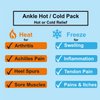 Ankle/Sport Foot Ice Therapy Wrap,Hot Cold Ice Gel Pack with Adjustable Brace for Sprained Ankles, Plantar Fasciitis, Achilles,tendonitis, and Swelling Feet,Microwaveable, Freezable and Reusable