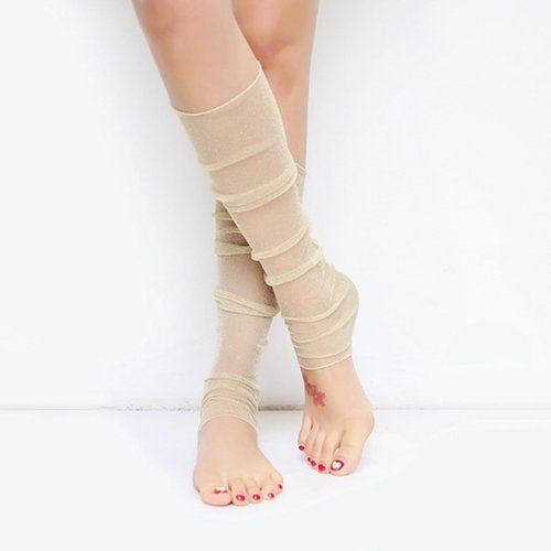 MUYDZ 2 Pair Women's Long Arm Sleeves with Lace Mesh Tulle Gloves, Cooling and Warming Dual Purpose Sun Sleeves for Women, Girls Party and Outdoor Activities (Yellow)