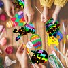 Max Fun Rainbow Color Scratch Easter Crafts Kit Easter Ornaments (96 Counts)-Magic Scratch Off Cards Paper Hanging Art Craft Supplies Educational Toys Kit for Kids Party Favors