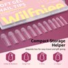 Wilfniee Soft Gel x Square Nail Tips, 240PCS Clear Ballerina Nail Tips for Acrylic Nail Tips Professional, Pre Shaped Full Cover Press on Nail Tips for Nail Polish Dip Powder Salons Home DIY