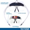 YOCTOSUN Head Mount Magnifier with 2 Led Professional Jeweler's Loupe Light Bracket and Headband are Interchangeable