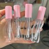COSIDEA 30pcs Empty 2.5ml/0.08oz Pink lip gloss tubes with wand unique Wave shape lipgloss tube container small capacity for lip Tint DIY (30)