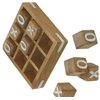 TOSQP27 Tic Tac Toe XO Blocks Game Brain Teaser Puzzle Wooden Handcrafted Family Board Games Unique Gifts for All Occasions