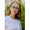 FEISEDY Blue Light Blocking Glasses Computer Glasses Women Men Cateye TR90 Frame B2772
