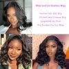 Magale 12 Inch Wear and Go Glueless Wigs Human Hair Pre Plucked Pre Cut Bob Wigs for Black Women Body Wave Lace Front Wigs Upgraded No Glue HD 4x4 Lace Closure Wig for Beginners