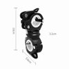 Vonpri [2 Pack] Flashlight Holder, Mount Bicycle Mounting Bracket Flashlight Holder Torch Clip 360º Rotation (White)