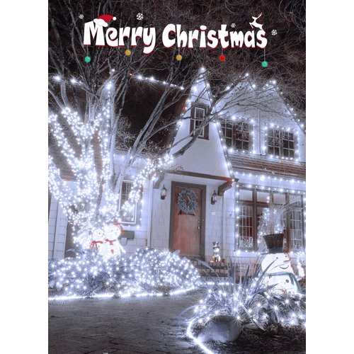 Outdoor Fairy Lights Battery Operated, 2 Pack Twinkle String Lights with Remote, 5 Feet 60 LEDs Firecracker Starry Lights for DIY Wreath Wedding Party Bedroom Mason Jar Holiday Christmas, Pure White