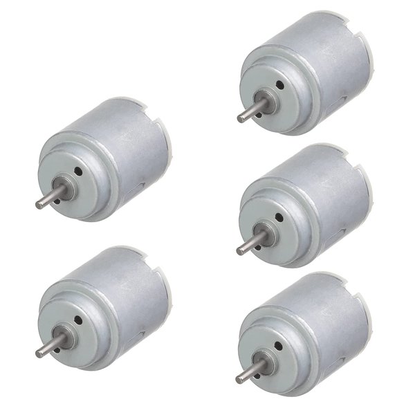 Fielect 5Pcs DC Motor 3V 14000RPM Electric Motor Micro Motor Round Shaft for DIY Airplane RC Boat Toys Model DIY Hobby