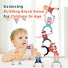 OLMURI Stacking Figure Toys, Fun Balancing Building Blocks Game for 3 4 5 6 7 8 + Years Old Boys Girls, Family Stacking Games with 12 PCS Figure Blocks and Balls, Preschool Party Favors Birthday Gifts