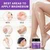ELBBUB Magnesium Cream - Enriched with Almond Oil, Lavender, and Vitamin E for Deep Relaxation - Natural Magnesium Lotion for Skin Nourishment and Quick Absorption - Lavender