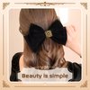 Elegant Big Bows Hair Clips and Barrettes for Women - Back of the Head Spring Clip, Hair Ornaments with Luxury Feminine Design