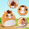 Athionsu 12 Inch Horse Plush Pillow Soft & Cuddly Stuffed Horse Soft Squishy Gifts for Toddler Kids Boys and Girls