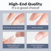 Modelones Almond Fake Nail Tips -500Pcs Medium Gel x Nail Tips Pre-shaped Half Matte Full Cover Clear Acrylic Nails Gel Kit False Nail Tip Press on Nails for Nail Extension DIY Salon