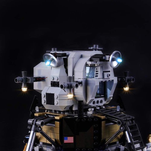 BRIKSMAX Led Lighting Kit for Creator NASA Apollo 11 Lunar Lander - Compatible with Lego 10266 Building Blocks Model- Not Include The Lego Set
