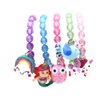 Wingchold 5pc Mermaid Bracelet, Unicorn Bracelet, Little Girl Animal Bracelets, Teens Kids Owl Pendant Beaded Bracelet Girl Party Favor Pretend Play Bracelet (Animal Bracelet)