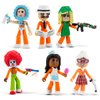 DevSeries Jailbreak: Hiding in Plain Sight Multipack Six 2.75-Inch Action Figures with Mix and Match, Accessories, and Exclusive Virtual Item Code