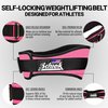 Schiek Sports Model 2004 Nylon 4 3/4" Weight Lifting Belt - Small - Pink