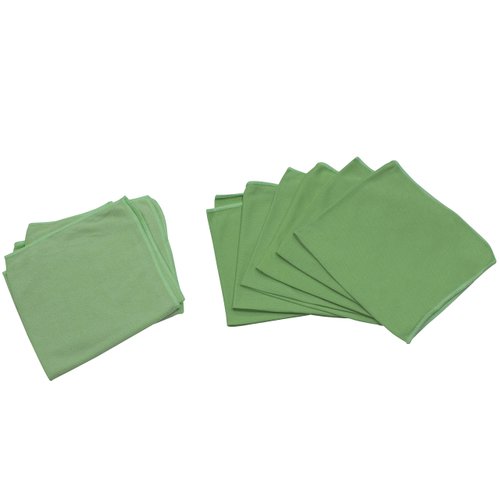 UUC Microfiber Cleaning Cloth, Pack of 14, 13"x13", Lint Streak Free Cleaning Rags with 7 Color Assorted