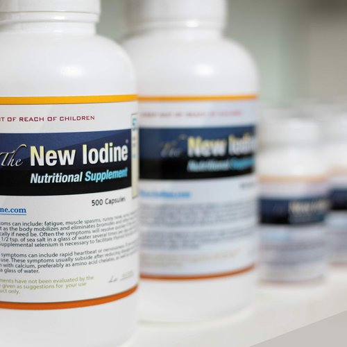 New Iodine Supplement - 500 caps - Organic Iodine Amino Acid Chelate - Small Caps - Vegan - Gluten Free