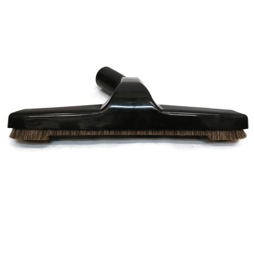 Hardwood Universal Vacuum Cleaner Floor Brush 1 ¼ inch (1.25'') (32mm) Inner Diameter with Horse Hair Soft Bristles 10” Wide Black