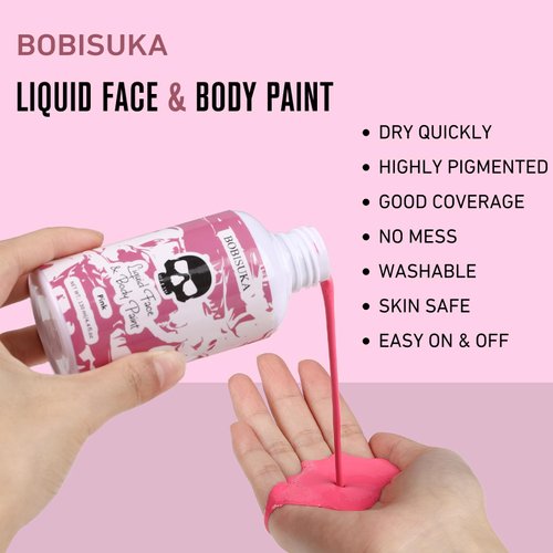 BOBISUKA Pink Liquid Texture Face and Body Paint Washable