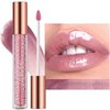 Maxzitank Nude Pink Lip Gloss Lip Plumper Gloss Tinted Glitter Lipgloss Lip Oil Teens Moisturizing High Shine And Vegan Plumping Lip Gloss For Women Girls Long-Lasting Dry Lip Care (03# Nude Pink)