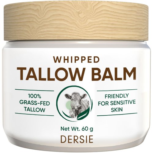 Beef Tallow Balm for Skin Organic: 100% Grass-Fed Whipped Tallow Balm for Deep Hydration, Skin Ba...