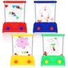 Gejoy 4 Pieces Water Games Handheld Stocking Stuffers for Kids Mini Waterful Ring Toss Retro Pastime Toys Car Games Christmas Party Favor for Kids Adults Gifts(Modern Style)