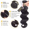 QTHAIR 14A Grade Brazilian Body Wave Human Hair Bundles (22",100g,Natural Black)100% Unprocessed Virgin Body Wave Human Hair Weave Brazilian Body Wave Virgin Hair Extensions