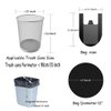 Kitchen Garbage Bags and Black Trash Bag, 100 Counts 4 Gallon 45x60Cm Kitchen Trash Bags with Handles for Bathroom Trash Bags, Small Trash Bags, Contractor Bags (100pcs Black 45x60CM)